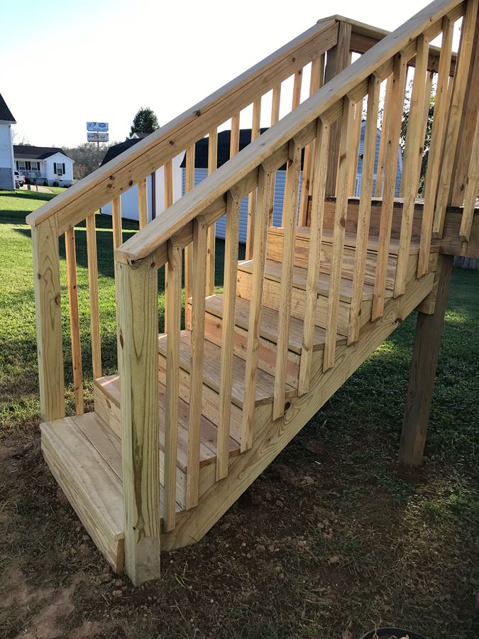 Deck stairs replacement project sterling ky